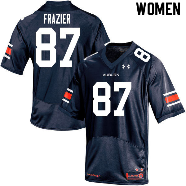 Women #87 Brandon Frazier Auburn Tigers College Football Jerseys Sale-Navy